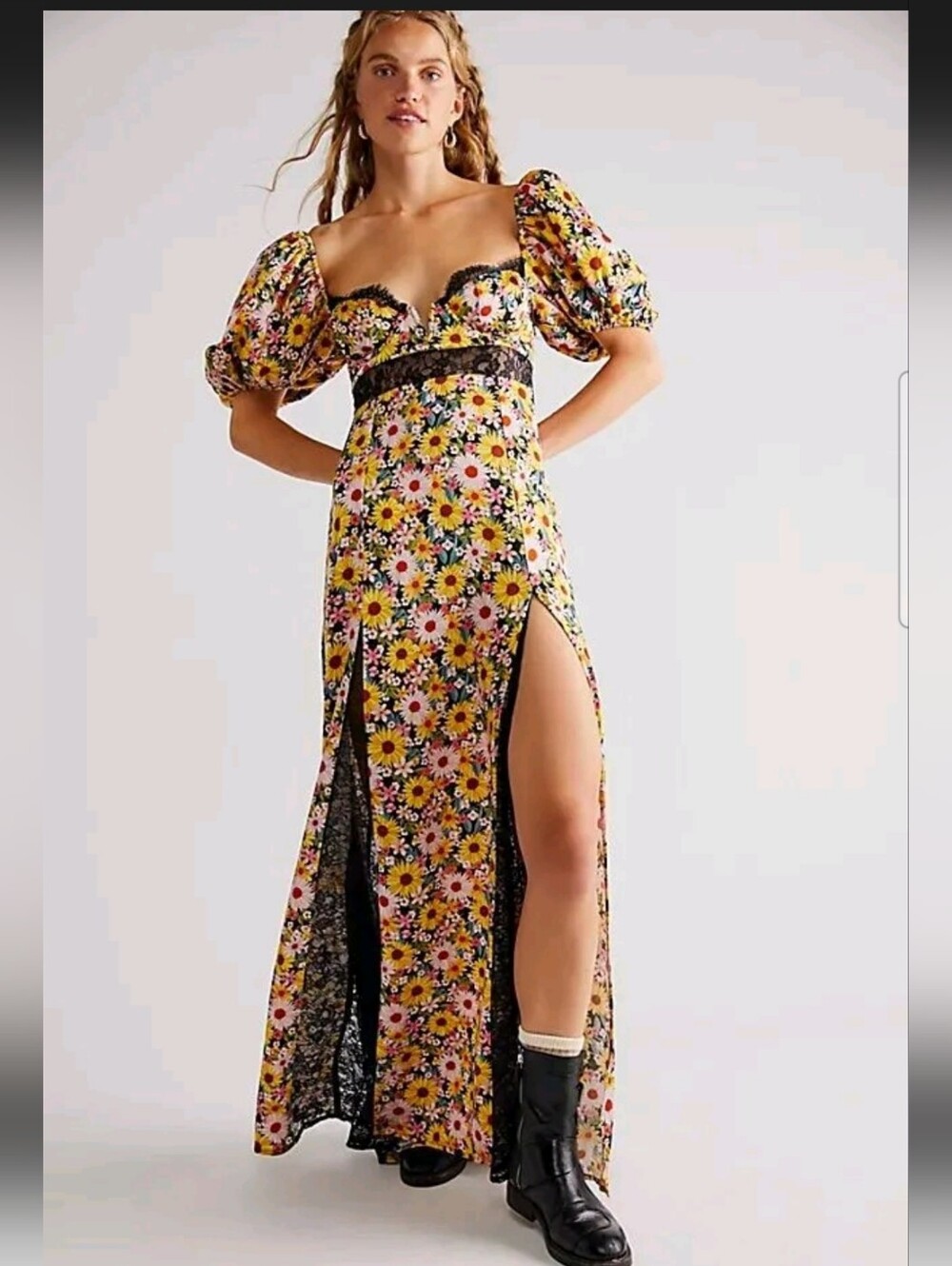 New For Love & Lemons Sylvia Maxi Dress NWT Small